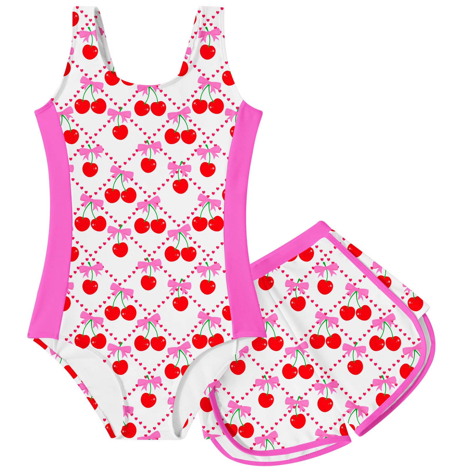 TUONROAD Toddler Girls One Piece Swimsuit Bathing Suit with Short for 3-9