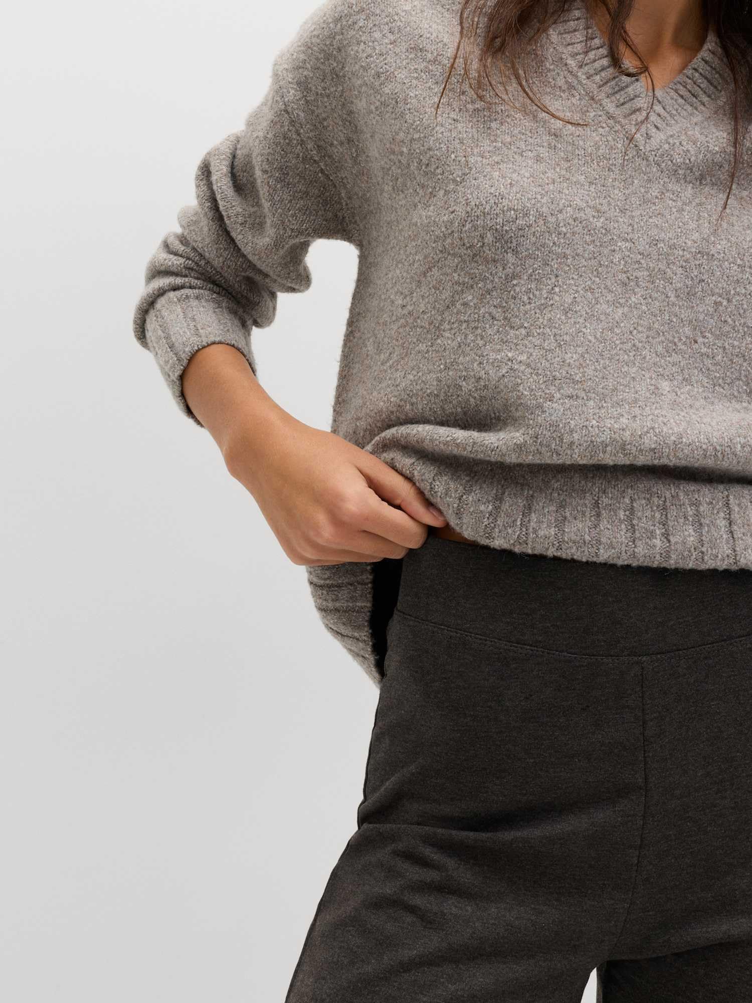 Marks & Spencer Jogging Jambes Droites Femme à Haute Teneur en Coton, StayNew™, Taille Élastiquée