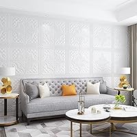 Vista 6 de AIMIMI Paneles de pared 3D, estilo moderno, sencillo, autoadhesivo, extraíble, despegar y pegar, para dormitorio, apartamento, fondo, pared, sala