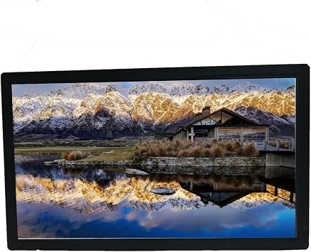 Wall-Mounted 27-inch Digital Photo Frame, HD IPS Screen, Advertising Machine, Supports Vertical Screen Mode, with SpeakersBlack
