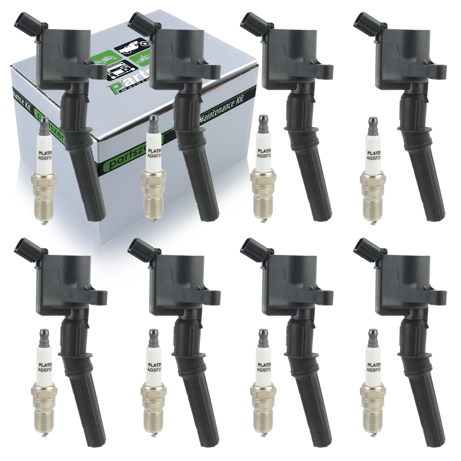 Set Of 8 Ignition Coils For Ford 4.6L V8 F-150, Crown Vic, Expedition & More (DG508)
