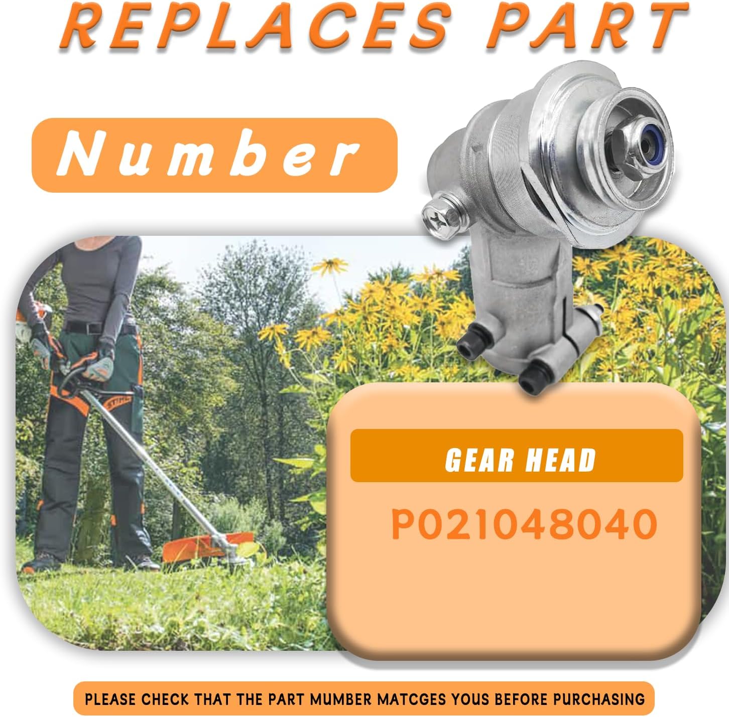 P021048040 Gear Box Gear Head Kit – Compatible with Shindaiwa T230, M230 Trimmers – Replaces C051000681