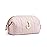 BAGSMART Birthday Gifts Personalized Initial Makeup Bag, Trendy Stuff Gifts for Women Bridesmaid Graduation, Puffy Padded Make Up Bags for Women, Wide-open Toiletry Bag, Pink J