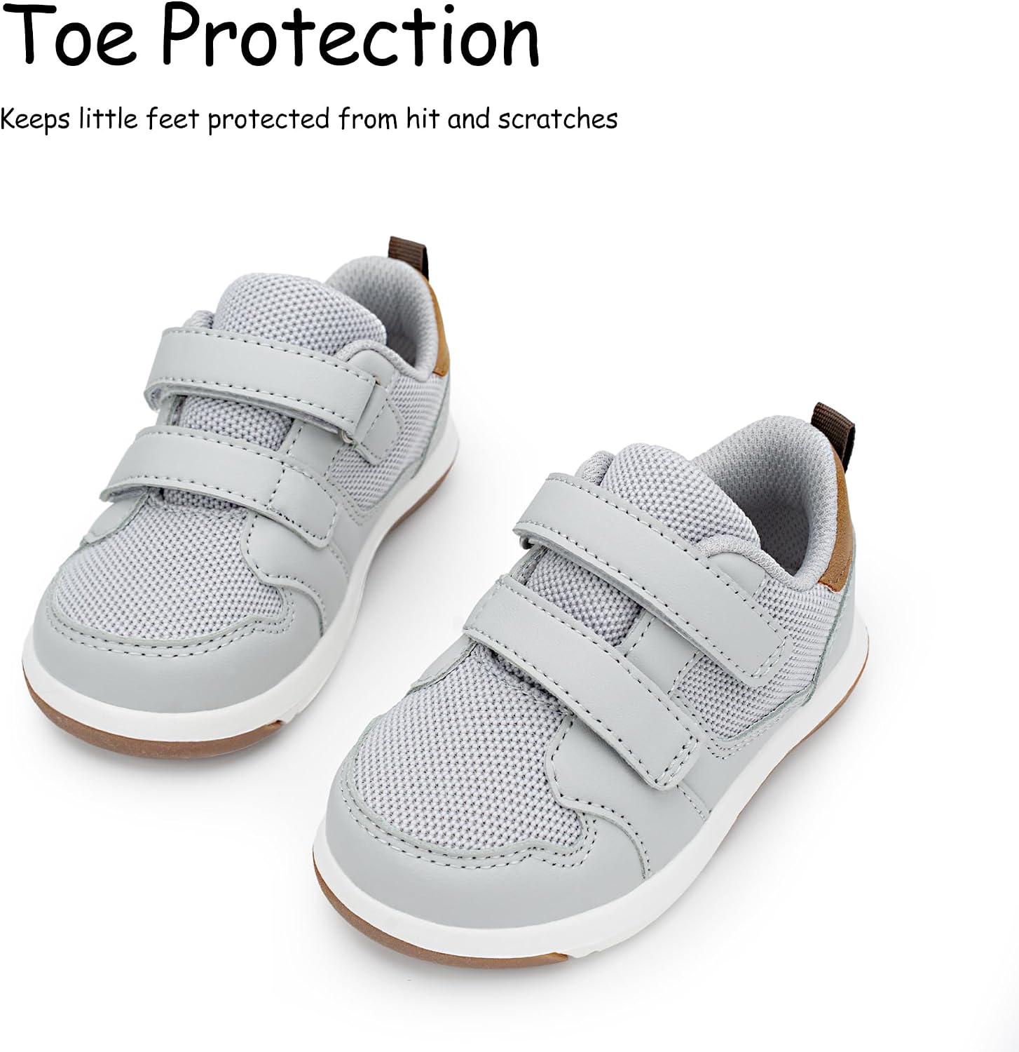SKYWHEEL Toddler Boys Girls Tennis Shoes Kids Slip On Barefoot Shoes Wide Casual Walking Running Sneakers for Little Kids