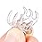 HOTOP 24 Pcs Small Mini Hair Clips Tiny Hair Claw Clips, Small Hairs Clamps Non Slip Tiny Plastic Jaw Clip(Black, Clear)