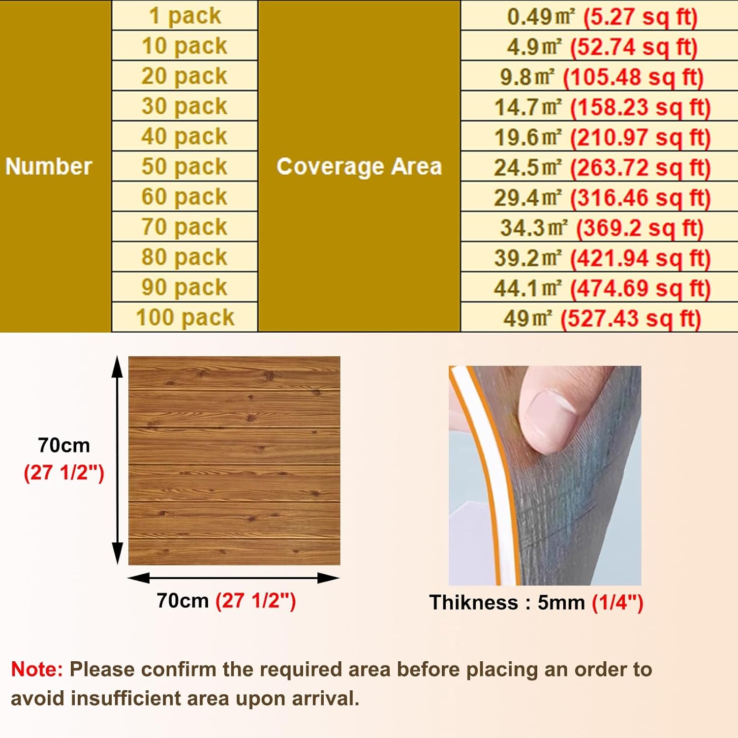 Faux Wood Wall Panels Peel and Stick PVC, Decorative Ceiling Tiles 700x700 mm for Covers Cracks, Self Adhesive Suspended Tiles Waterproof for Bathroom(ligjt Grey,80 Pack)