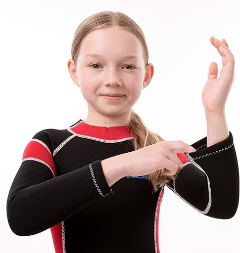 Miniatura 2 de Scubadonkey - Traje de neopreno para niños y niñas pequeños de 0.098 pulgadas (0.098 in) de neopreno UPF 50+  Cumple con los requisitos de seguridad