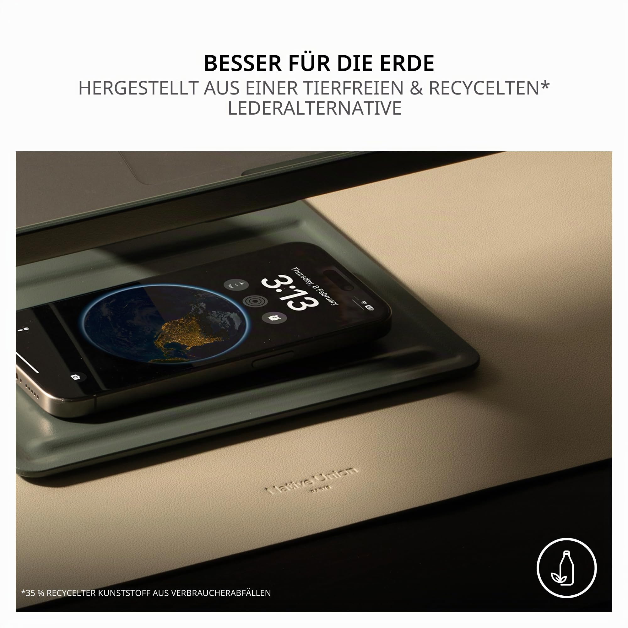 Native Union Schreibtischunterlage – wasserdichte doppelseitige Schreibtischunterlage für Büro oder Zuhause – für Laptop, Maus, Tastatur, Schreiben – 25,6 x 14,1 Zoll