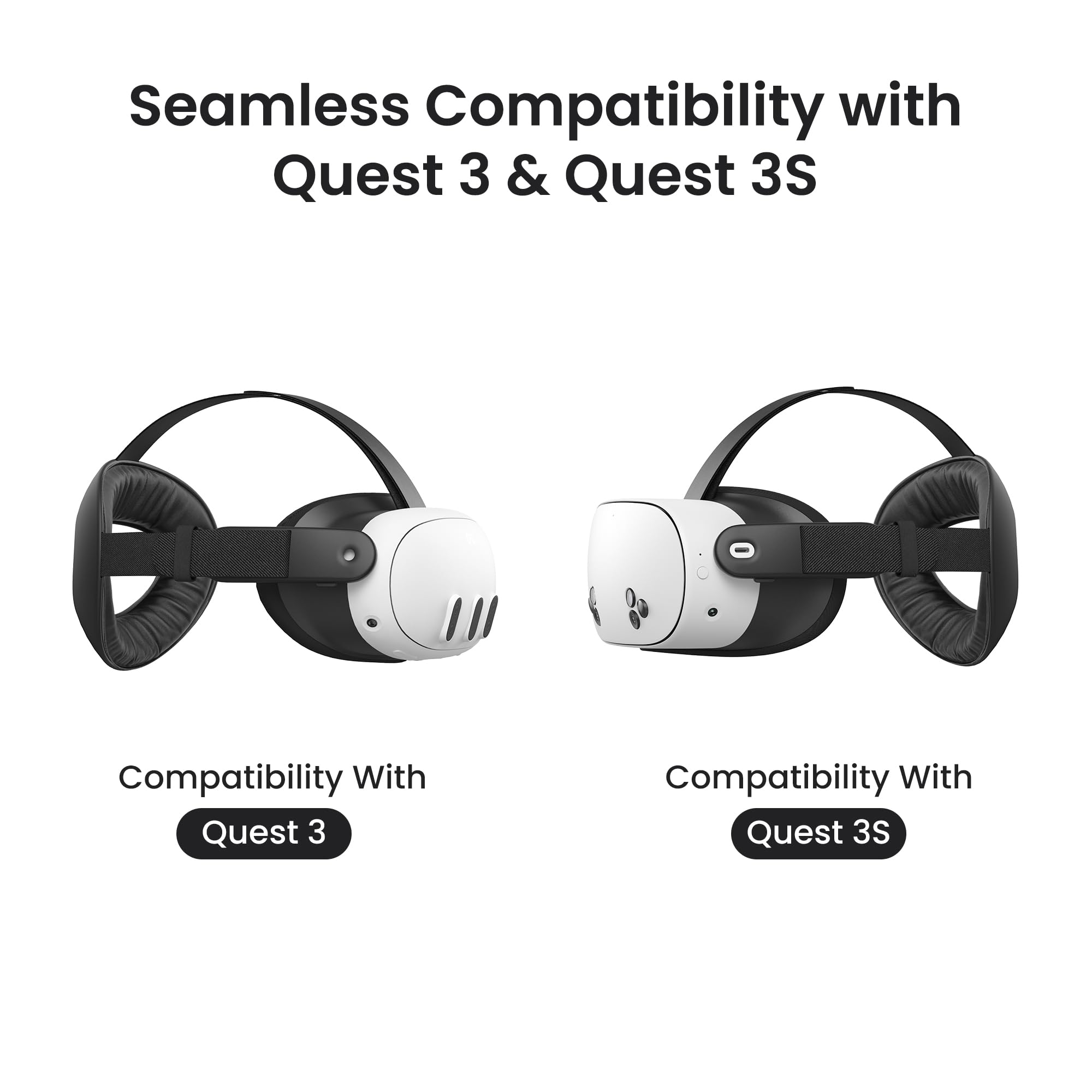 KIWI design K4 Flex Fascia Testa Comfort per Meta Quest 3/3S, e KIWI design P5000 Power Bank Compatta, 2 Pack 5000mAh Batteria Compatibile con Meta Quest 3/3S/2/Pro, Ricarica Rapida 20W, Scambio per