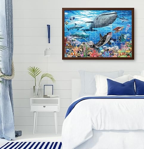 Miniatura 7 de Rompecabezas de 120 piezas para niños de 4 a 8 años de edad bajo el agua educación del mundo rompecabezas rompecabezas para niños y niñas