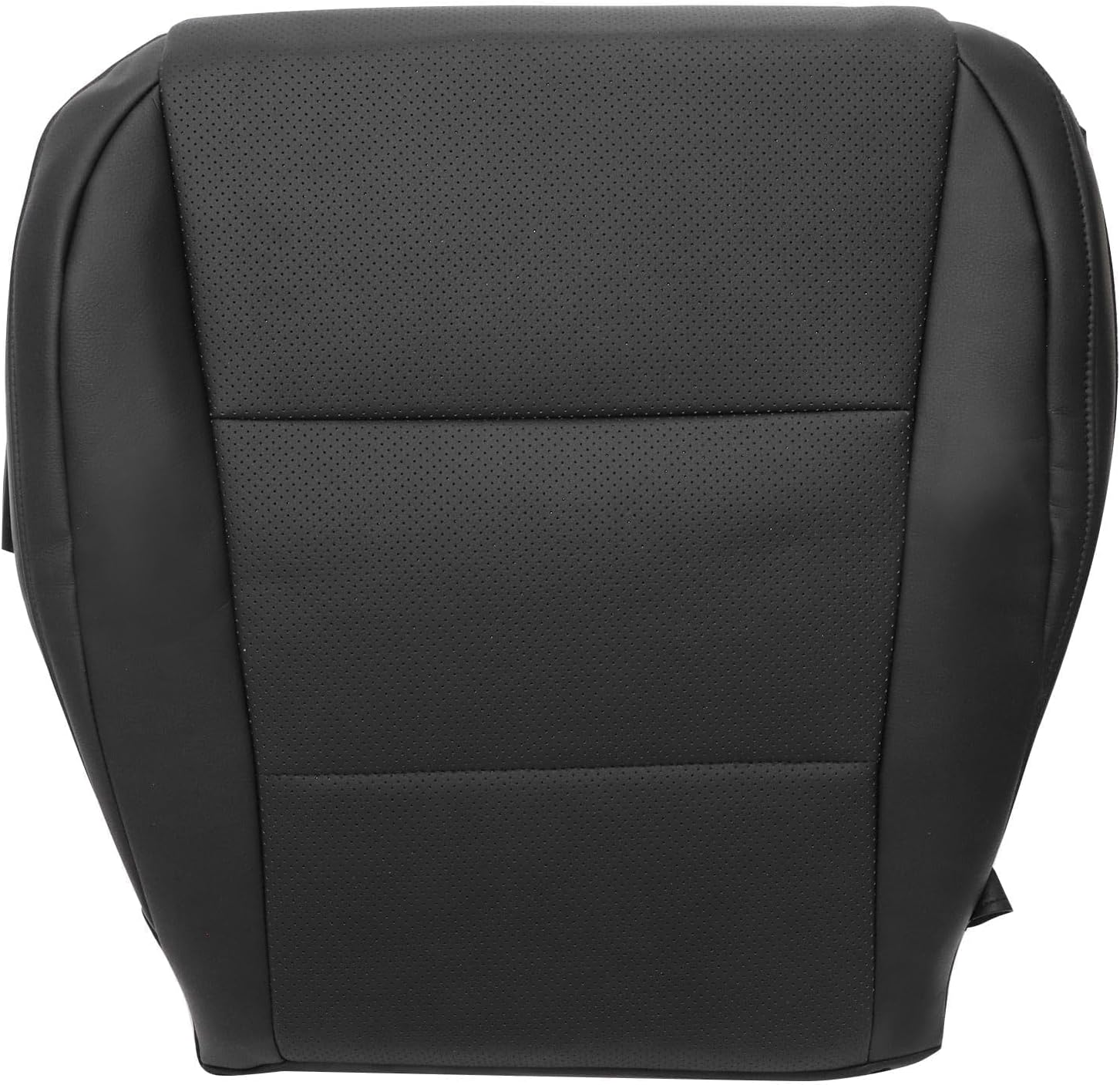 SecosAutoparts Front Driver Side Bottom Replacement Perforated Microfiber Leather Seat Cover #LA01 LB01 Parchment Light Tan Compatible with Lexus ES300h ES350 Hybrid Gas 2013 2014 2015 2016 2017 2018
