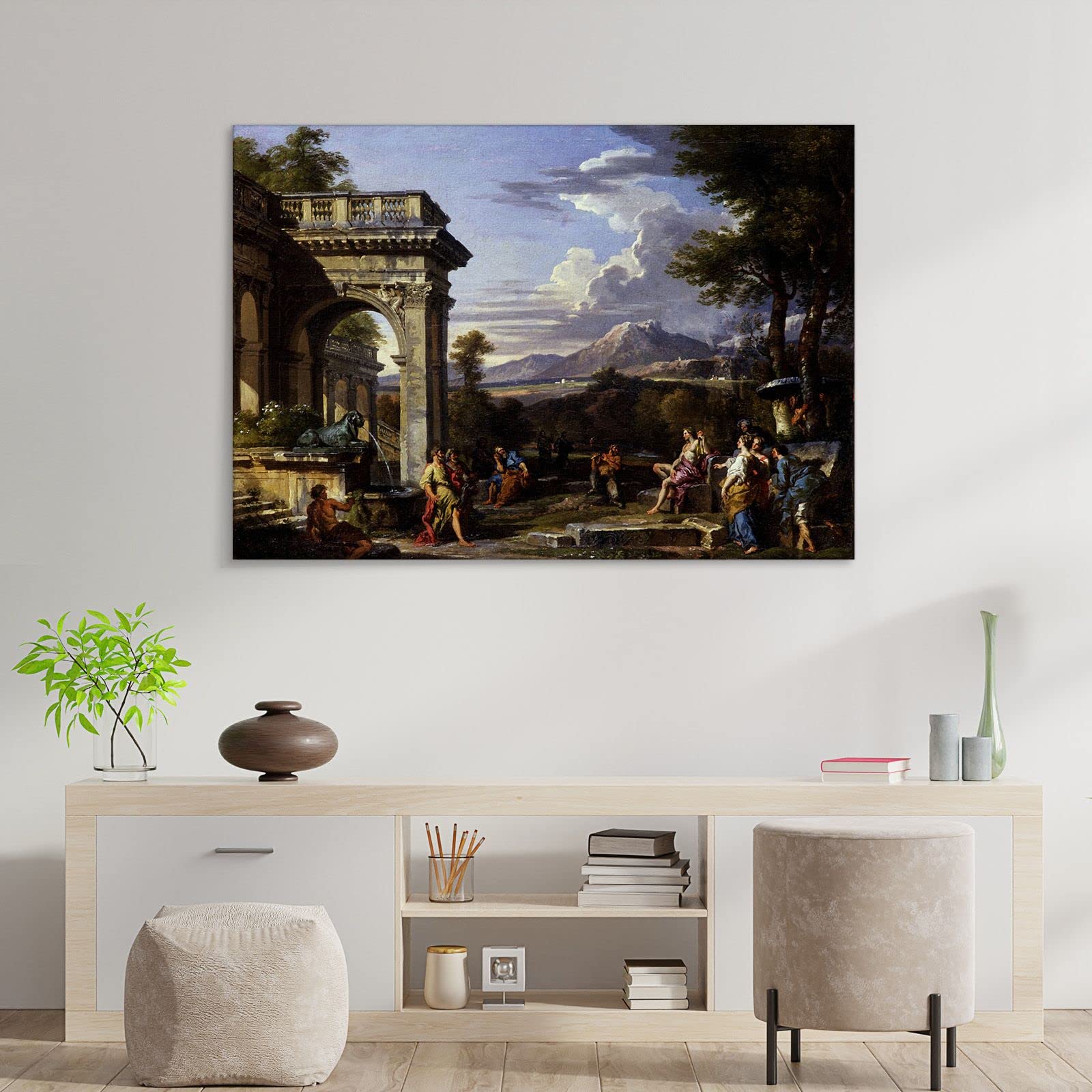 CheQuadro! Gara Musicale Tra Apollo Marsia, Giudice Re Mida Pannini Giovanni quadro GPP21, 100x70 cm