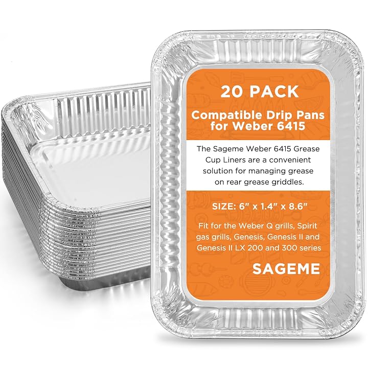 20 Pack Weber Grills Compatible Drip
