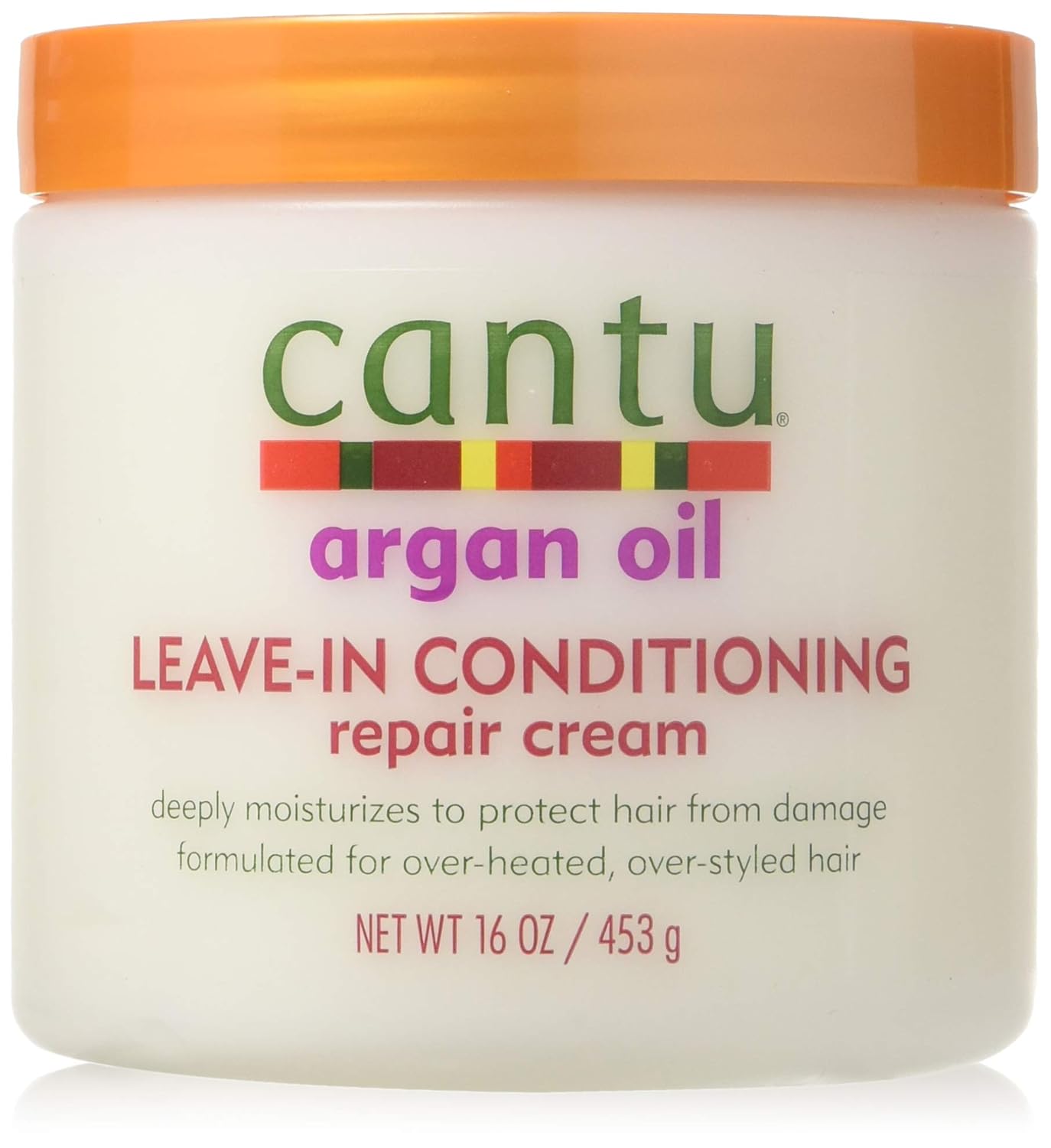 Cantu Argan Oil Leave-In Conditioning Repair Cream, 16 oz (Pack of 7)