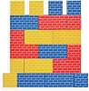 Bankers Box at Play Cardboard Building Blocks, 20 Pack, Large and Medium Cardboard Blocks for Kids  Sports Cardboard Color-in Toy Box