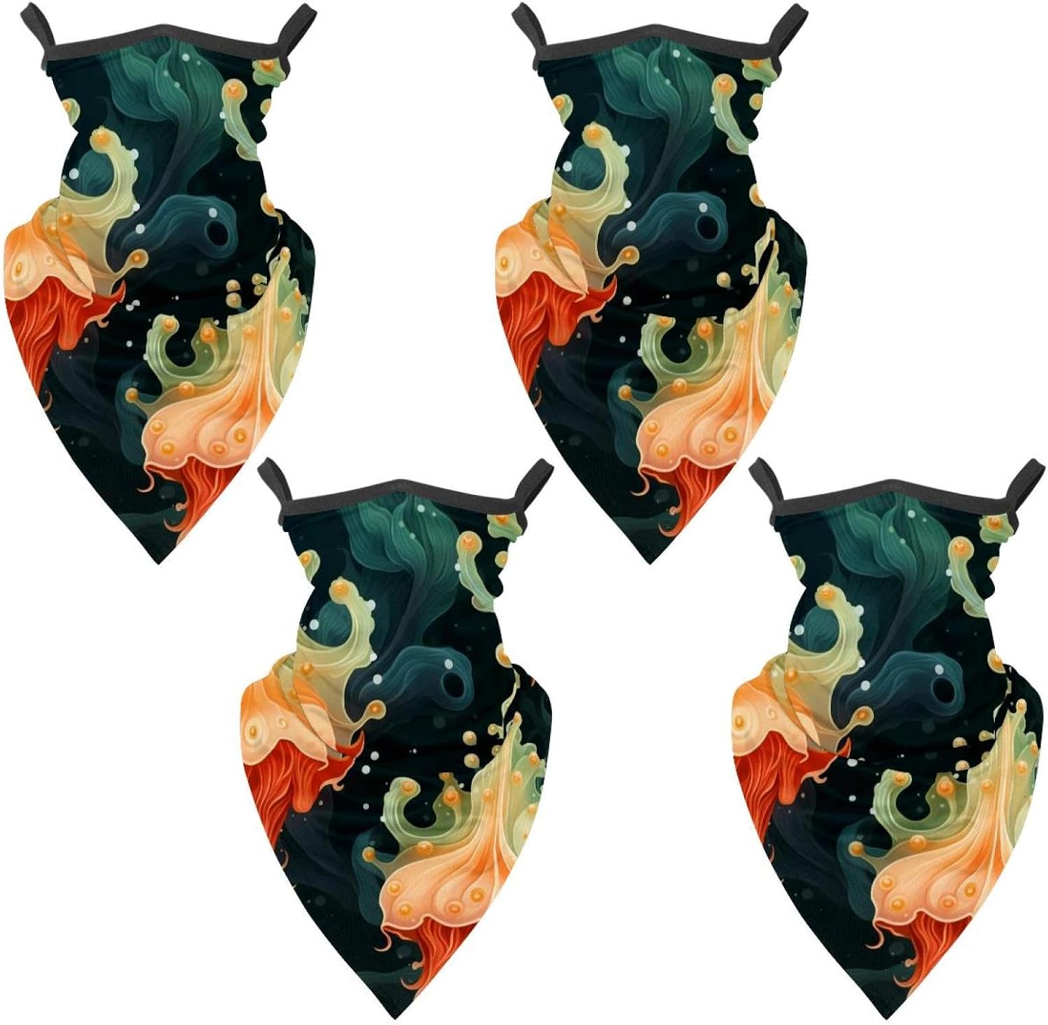 4 Pieces Sea Slug UV Protector Scarf, Summer Cooling Neck Gaiter for Men/Women