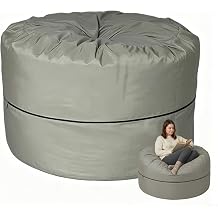 Bean Bag Inner Liner, Waterproof Giant Round Pouf Inner Liner Cover, Couch Cover, Seat, Lazy Sofa High Capacity Replacement Cover with Zipper No Filler6FT/D153*H65cm