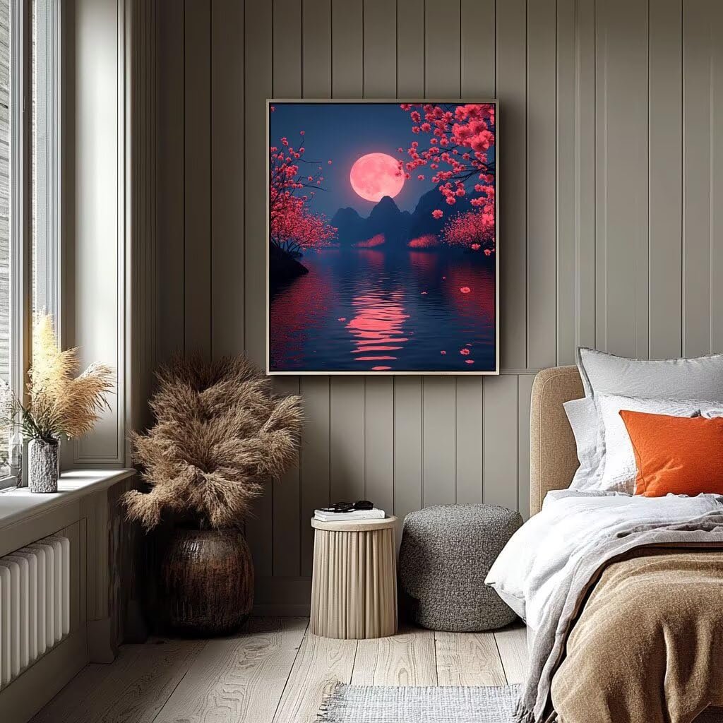 Malowanie po numerach, dla dorosłych, zachód słońca, malowanie po numerach, płótno dla dzieci, artykuły plastyczne na ścianę, 137 x 100 cm, kolorowy obraz na płótnie, rękodzieło dla dorosłych, do