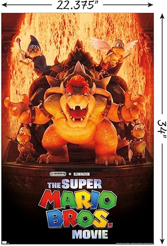 Miniatura 3 de Trends International The Super Mario Bros. Movie - Póster de pared de Bowser's World Key Art