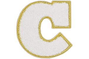 dtbaiyyn Exquisite Adhesive Alphabet Initial Embroidered Patch