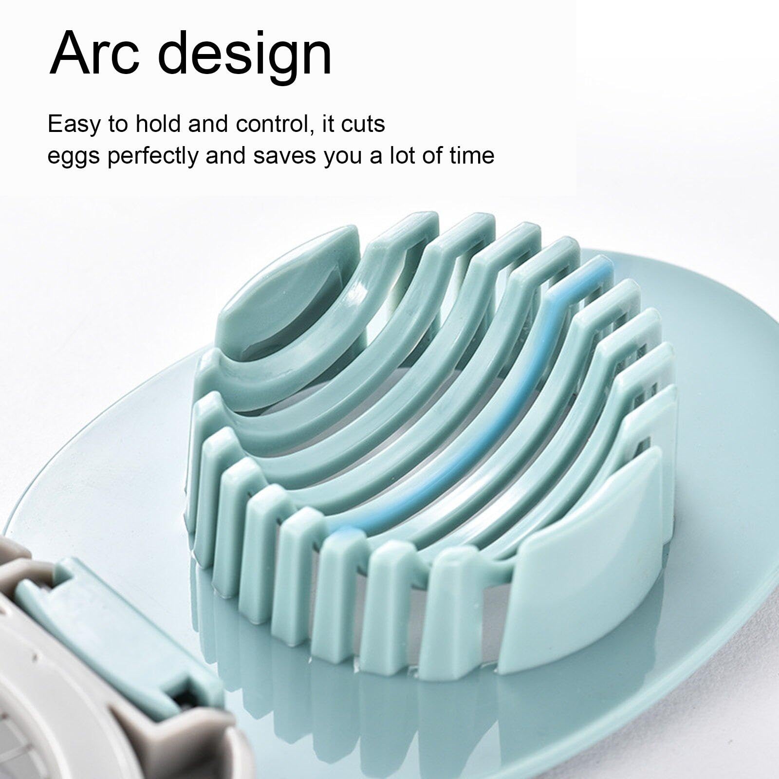 AMOYER Egg Slicer for Boiled Eggs, Heavy Duty Egg Cutter with Stainless Steel Wire for Hard Boiled Eggs Kitchen Helper