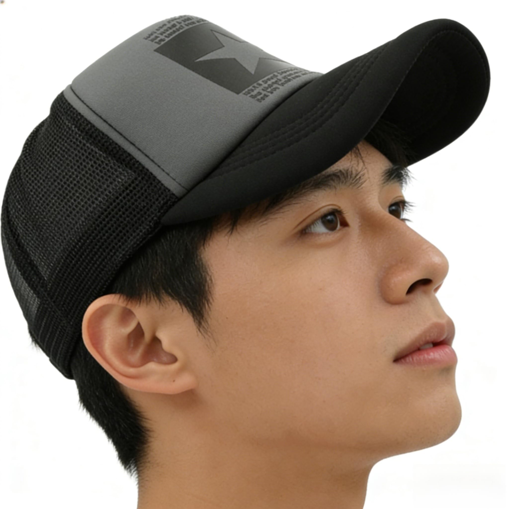 Gorras de Hombre Beisbol Pentagrama de Malla Respirable Gorra el Sol Moda Bordado Gorra Running Cierre de Hebilla Malla Ajustable Sombrero Verano Gorra Beisbol — view 3