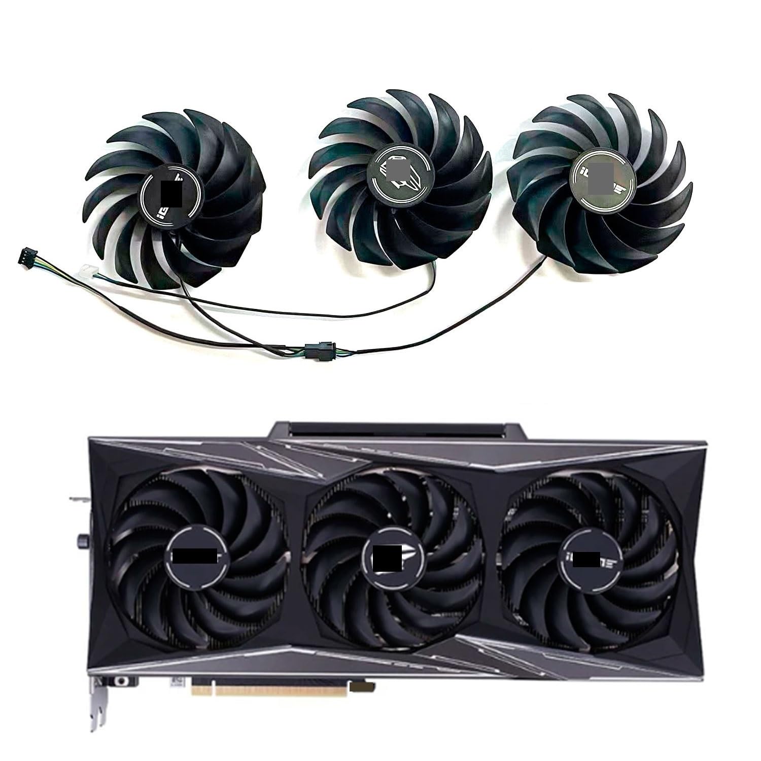 Graphics Card 90MM PVA080E12R RTX3060 RTX3070 RTX3080 Cooling Fan Compatible with RTX 3060 3070 3080 Ti Vulcan Video Card Fan(R)