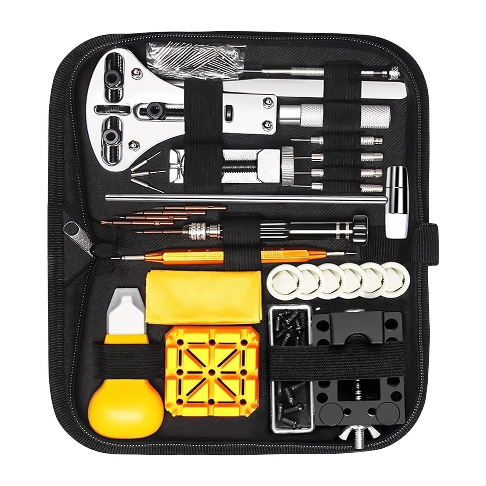 Kit di Riparazione Orologi Kit Completo per Manutenzione Manuale con | Strumento per Sostituzione Batteria Orologio Per Casa e Viaggio, Sostituzione Batteria e Regolazione Cinturino