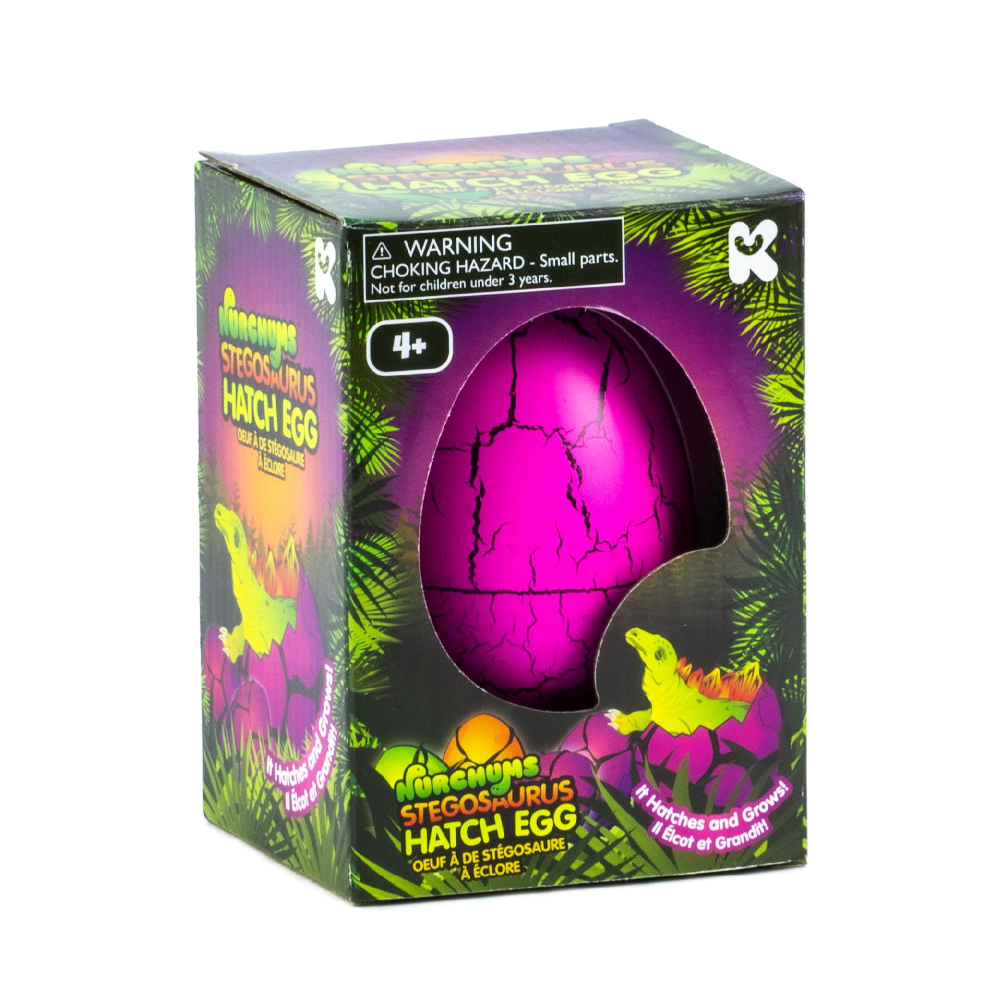 Photo 1 of ***DAMAGED - SEE NOTES/PICTURES*** NURCHUMS Keycraft Large Stegosaurus Hatching Egg, Hatch and Grow Your Own Realistic Dinosaur (Large 4 inches)