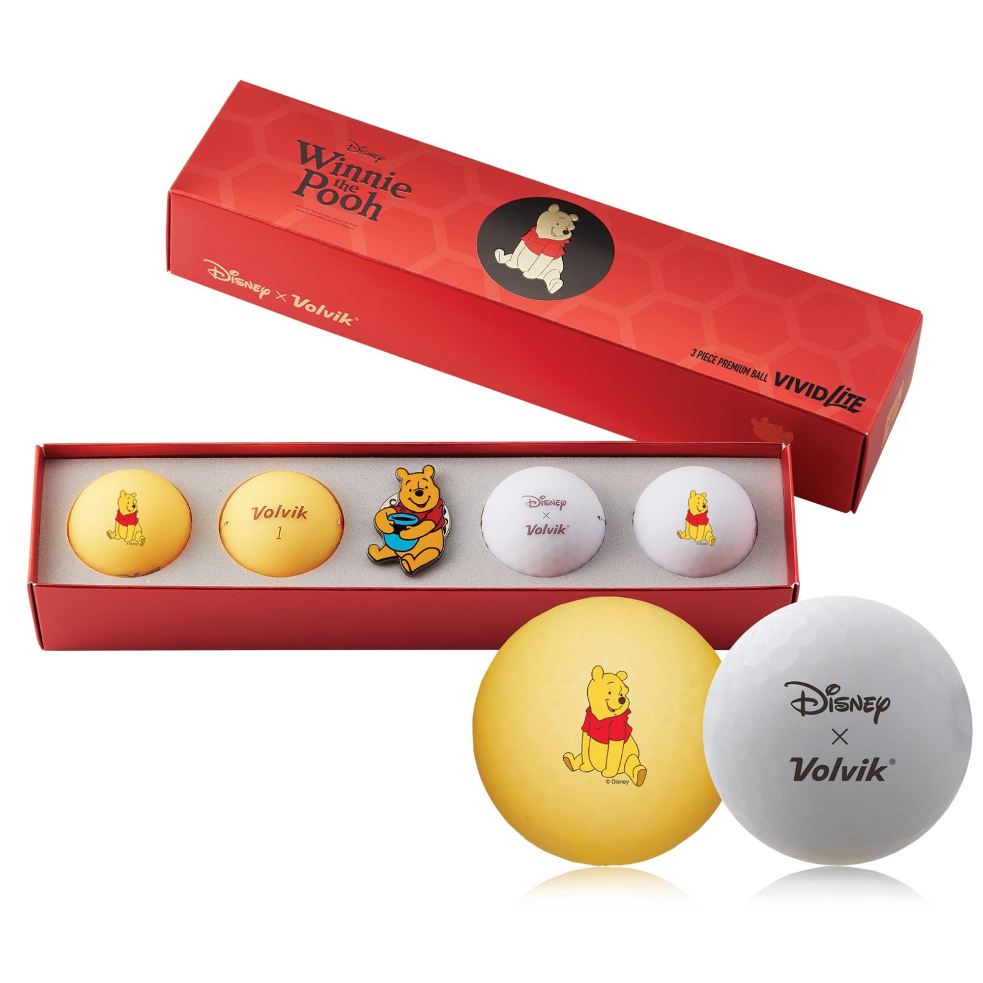 Volvik  Yellow Disney Pooh Vivid Lite, Sports Direct