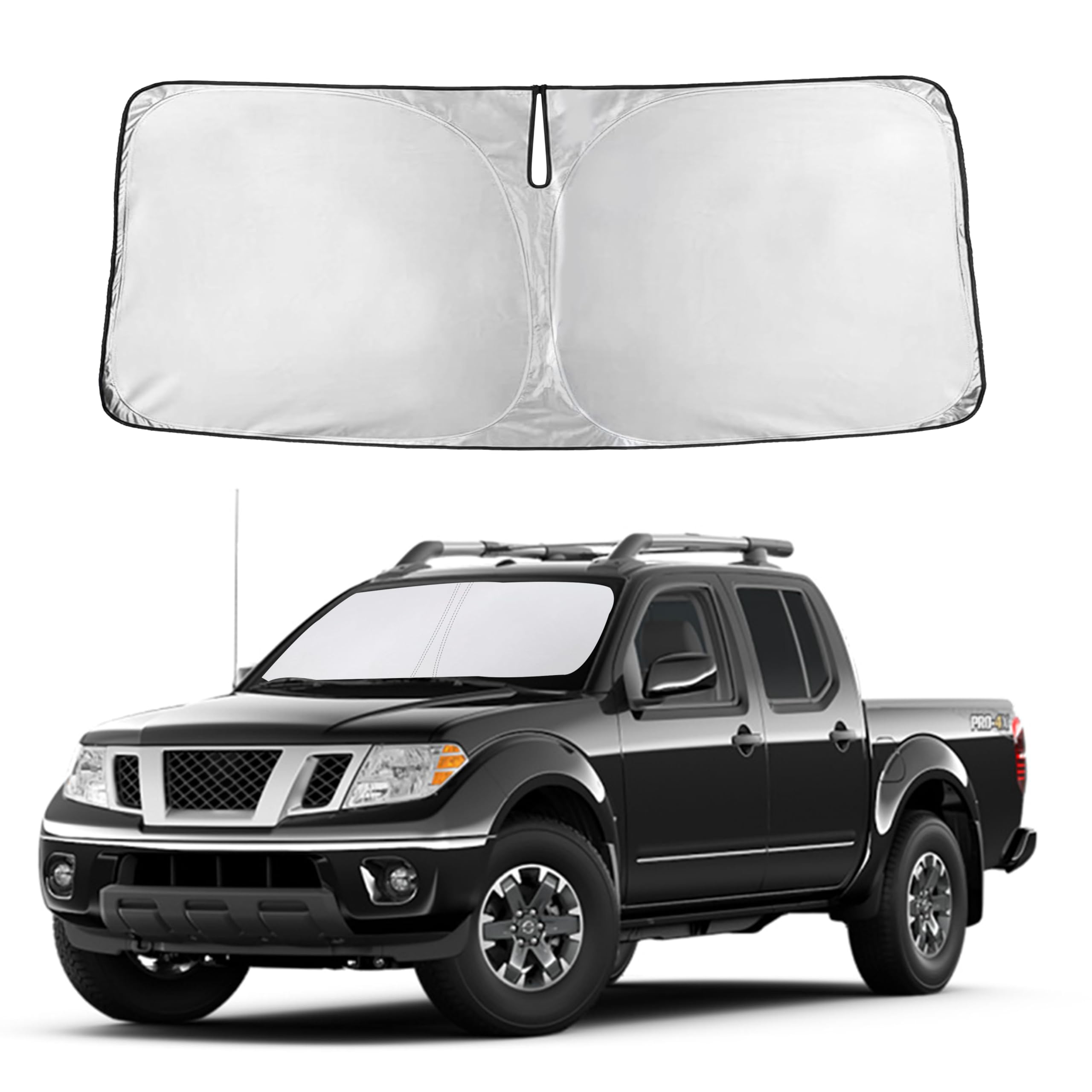 Autovir Windshields Sun Shade Fit for 2006-2019 2020 2021 Nissan Frontier