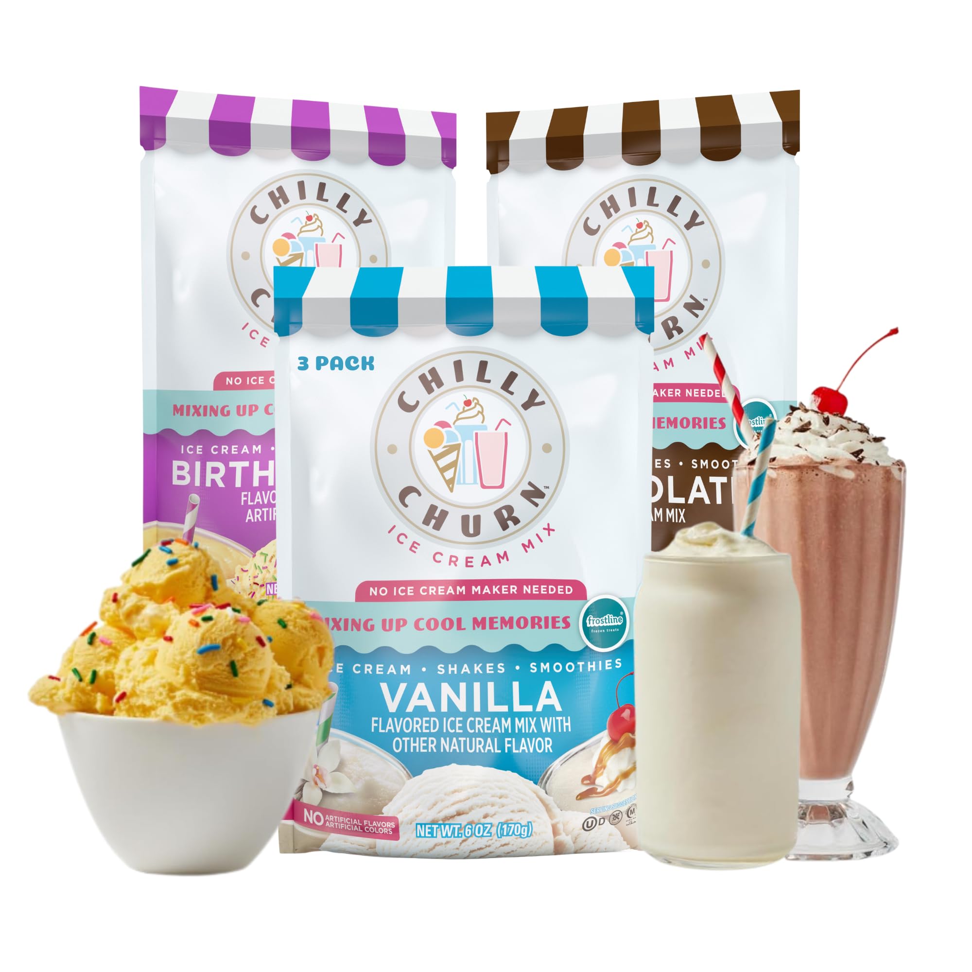 Chilly Churn 3 Flavor Variety Pack