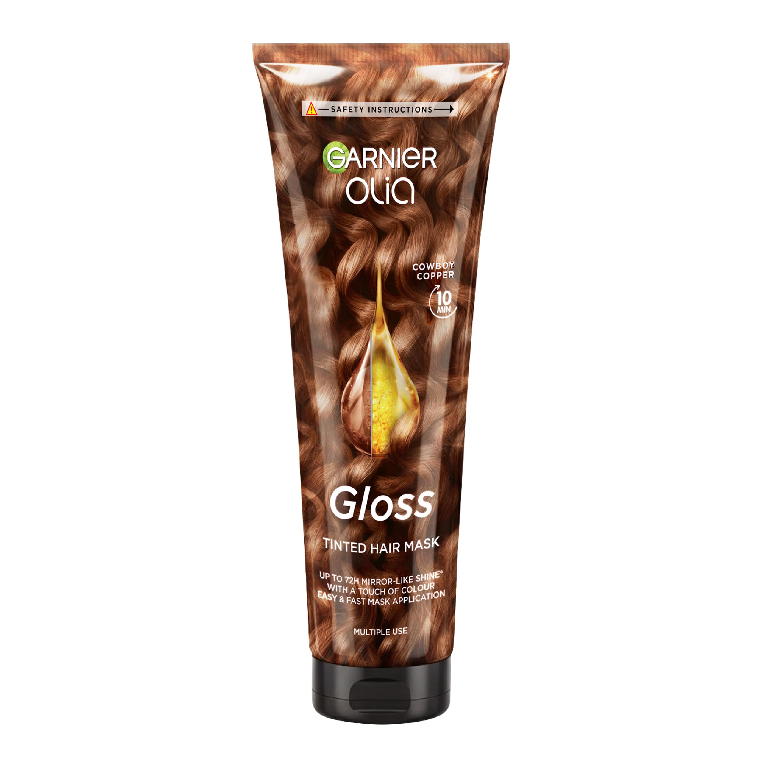 Garnier Olia Gloss 10Min Tinted Hair Mask, Hair Toner, Cowboy Copper
