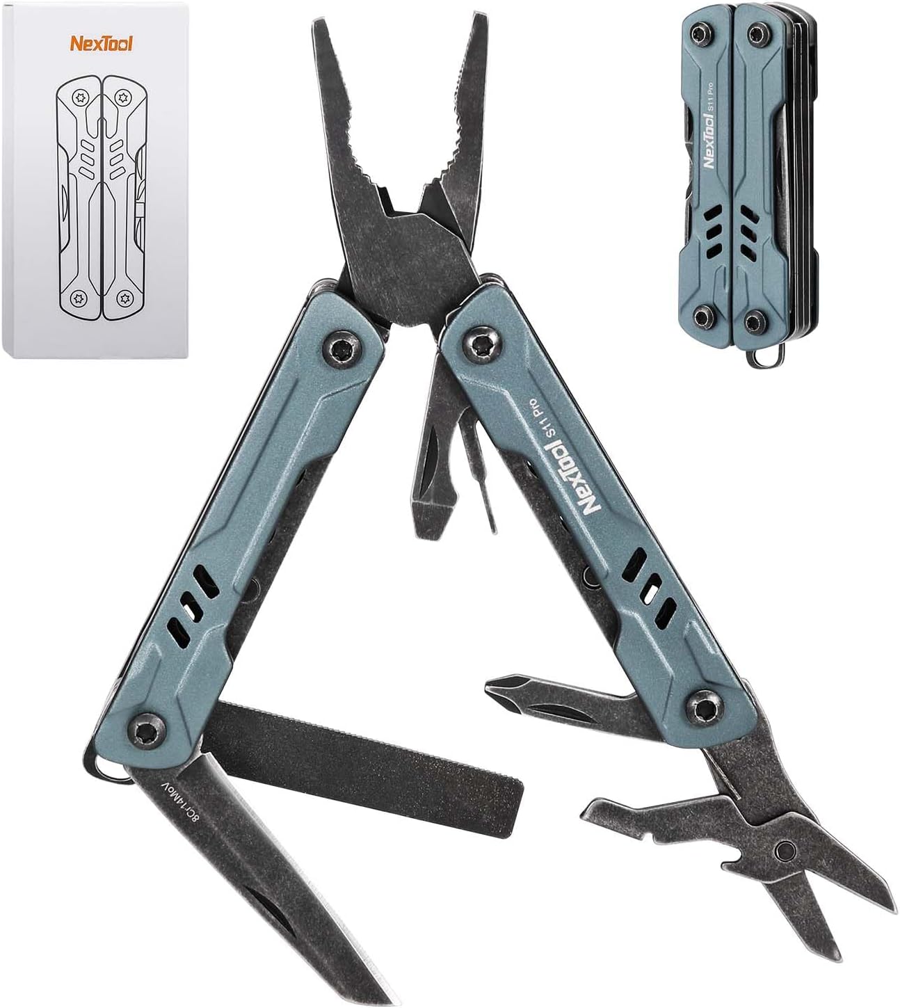 NexTool Mini Sailor S11 Pro Keychain Multitool - Compact 12-in-1 EDC Multi To...