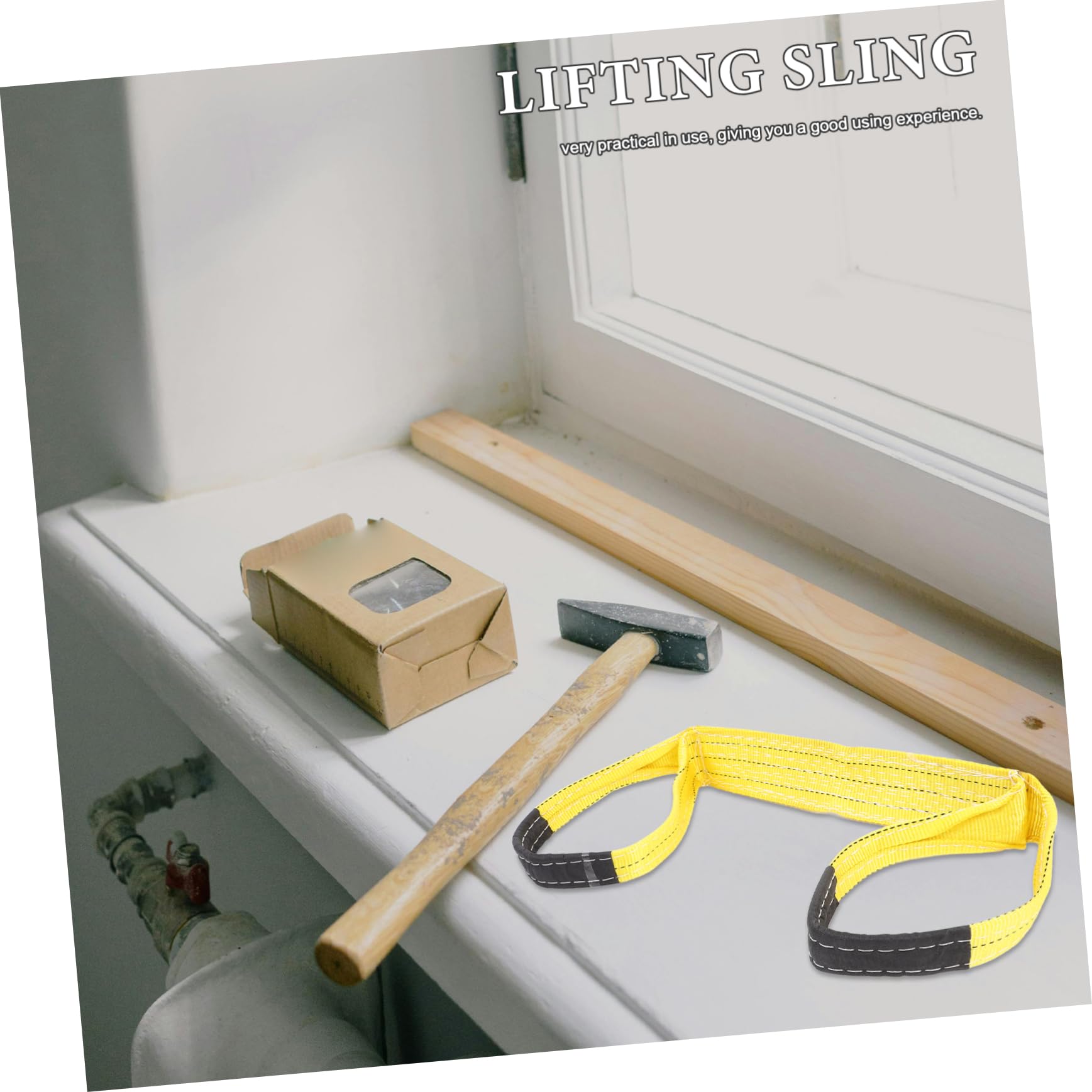 SOIMISS Estremità Mobili Cinghie 2 in 3t Sollevamento Poliestere Pezzi e Occhi Piatti Fascia Resistente per Verticale Traslochi Domestici