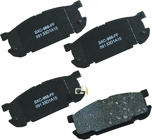 Miniatura 236 de Bendix Pastillas de freno traseras de cerámica Premium SBC1100 para Nissan Frontier 2024-2005, Xterra 2015-2005, Suzuki Equator 2012-2009