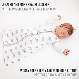 Baby Sleep Sack 1.0 TOG, Organic Cotton Baby Wearable Blanket with Two-Way Zipper, Swaddle Transition Baby Sleeping Bag, All-Season Sleep Sack for Newborn Infant Toddler Boy Girl, 2-Pack, 0-6 Month