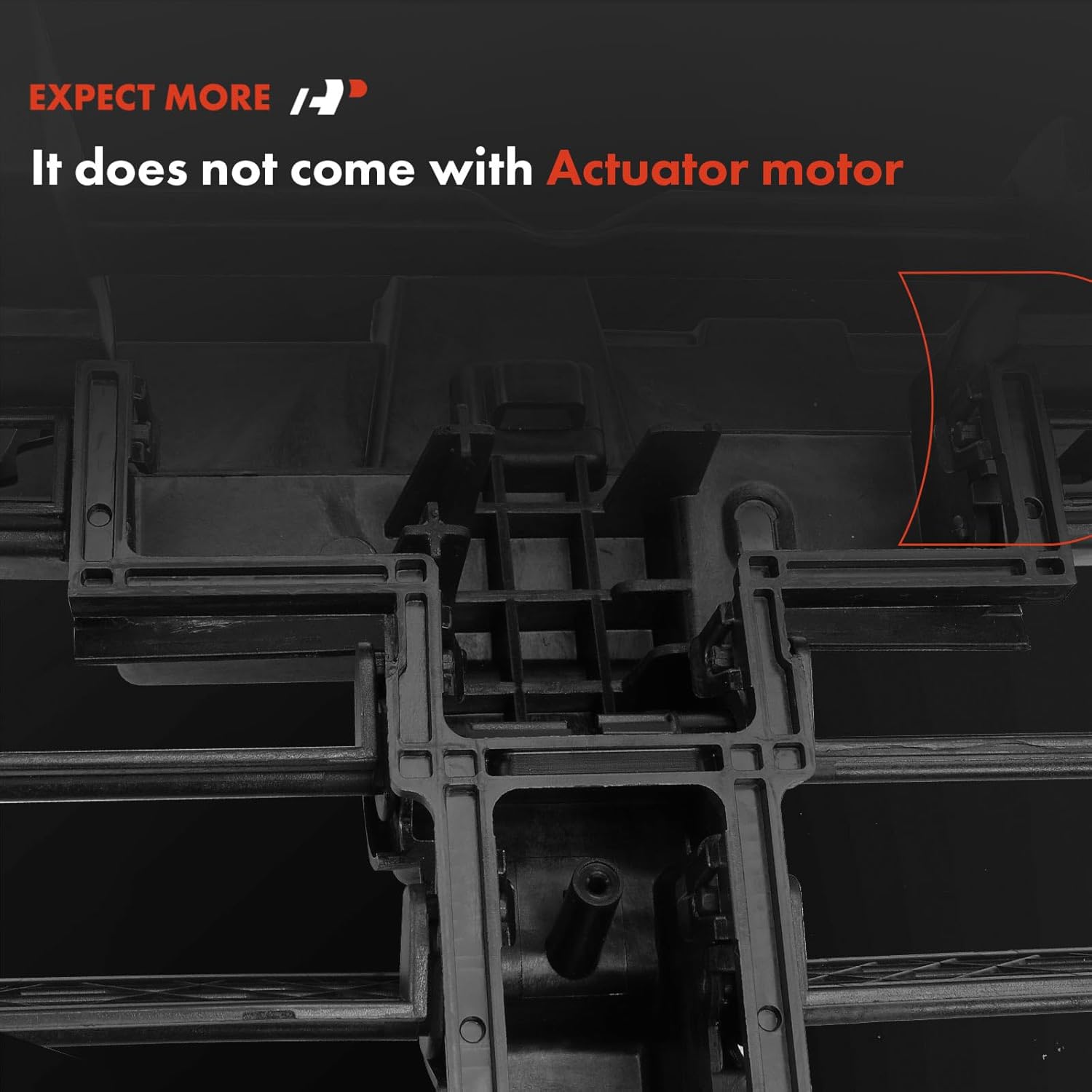 A-Premium Front Upper Radiator Grille Air Shutter Actuator Compatible with Ford F-150 F150 2021 2022 2023