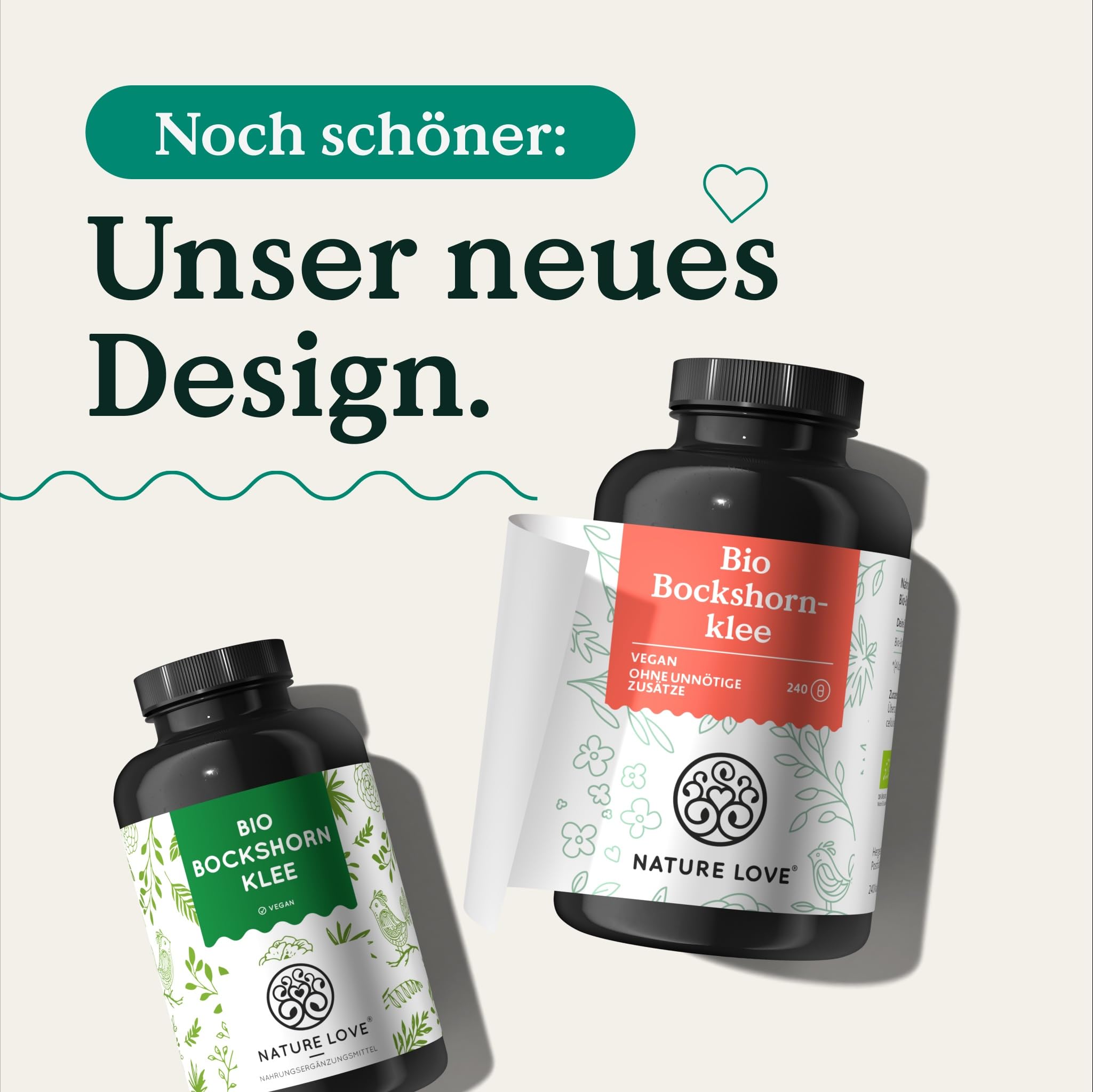 NATURE LOVE® Bio Bockshornklee Kapseln - 240 Stück - Hochdosiert mit 2600mg je Tagesdosis (650mg je Kapsel) - Fenugreek bio zertifiziert - frei von Zusätzen, vegan in Deutschland produziert