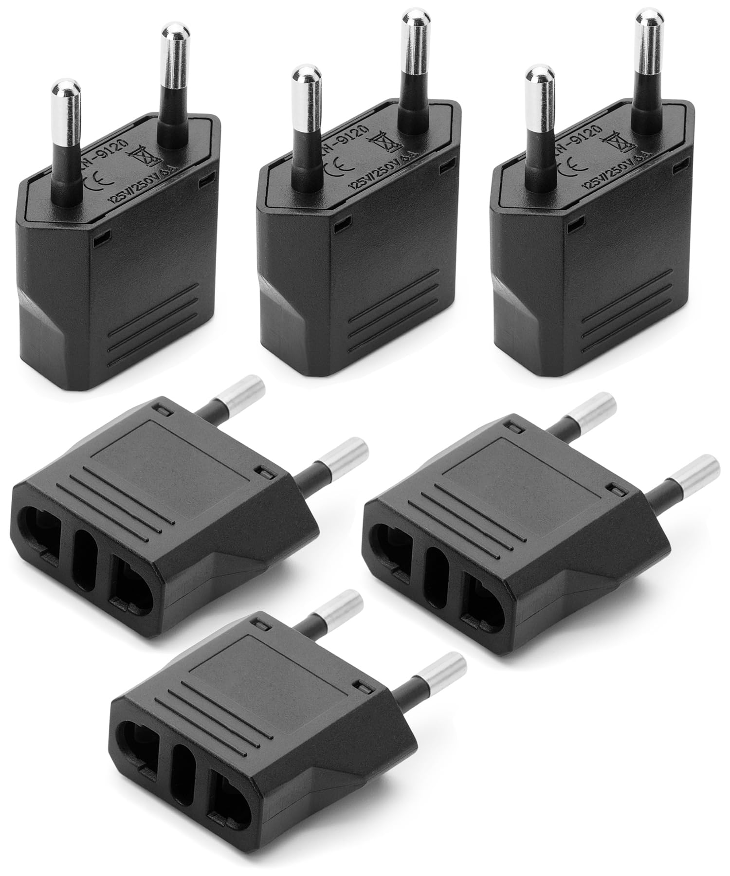 bates choice Bates European to EU Travel Adapter (Pack of 6)-picture-32