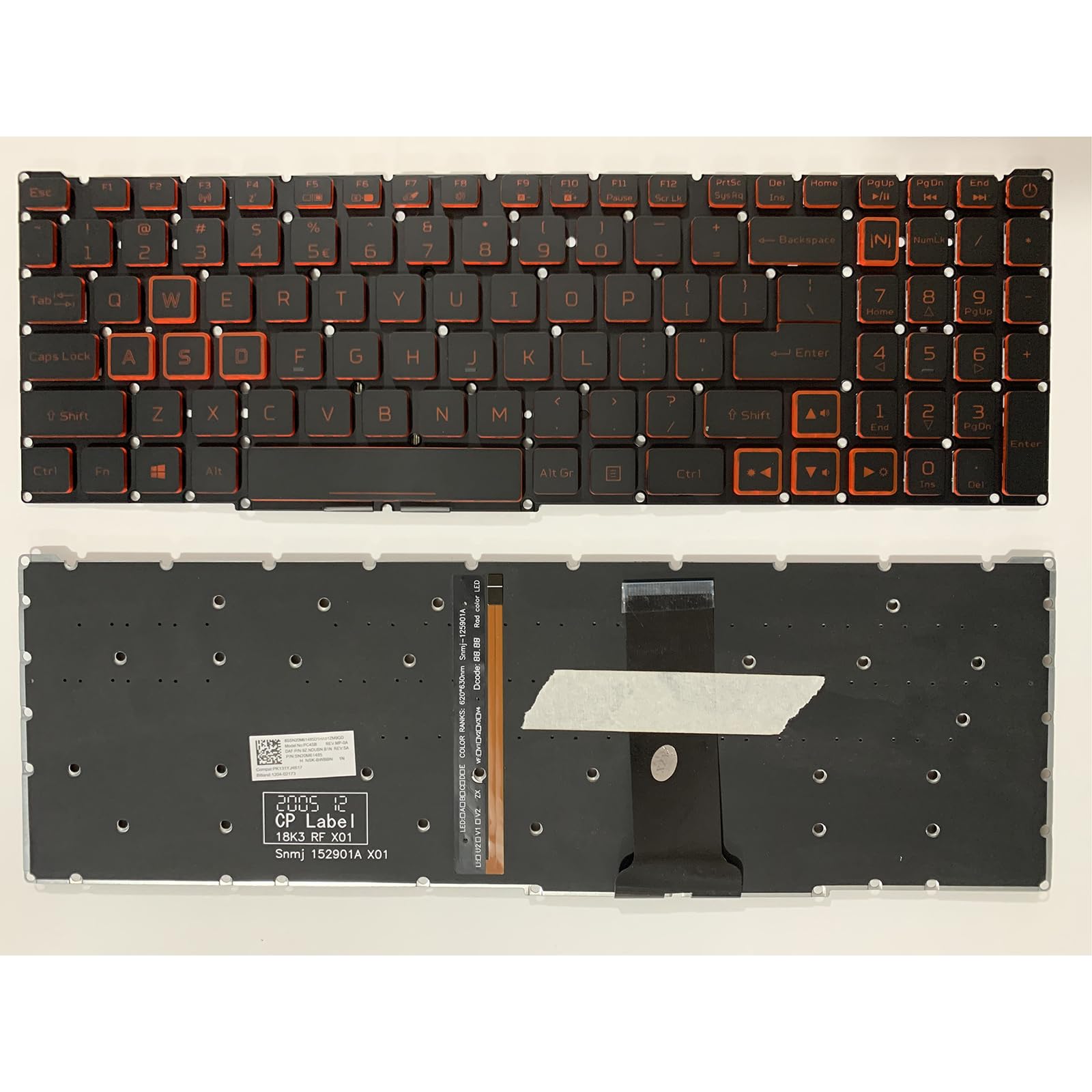 Acer do Nitro 51 AN515-43 AN515-44 AN515-54 AN517-5 klawiatura do laptopa układ amerykański części laptopa