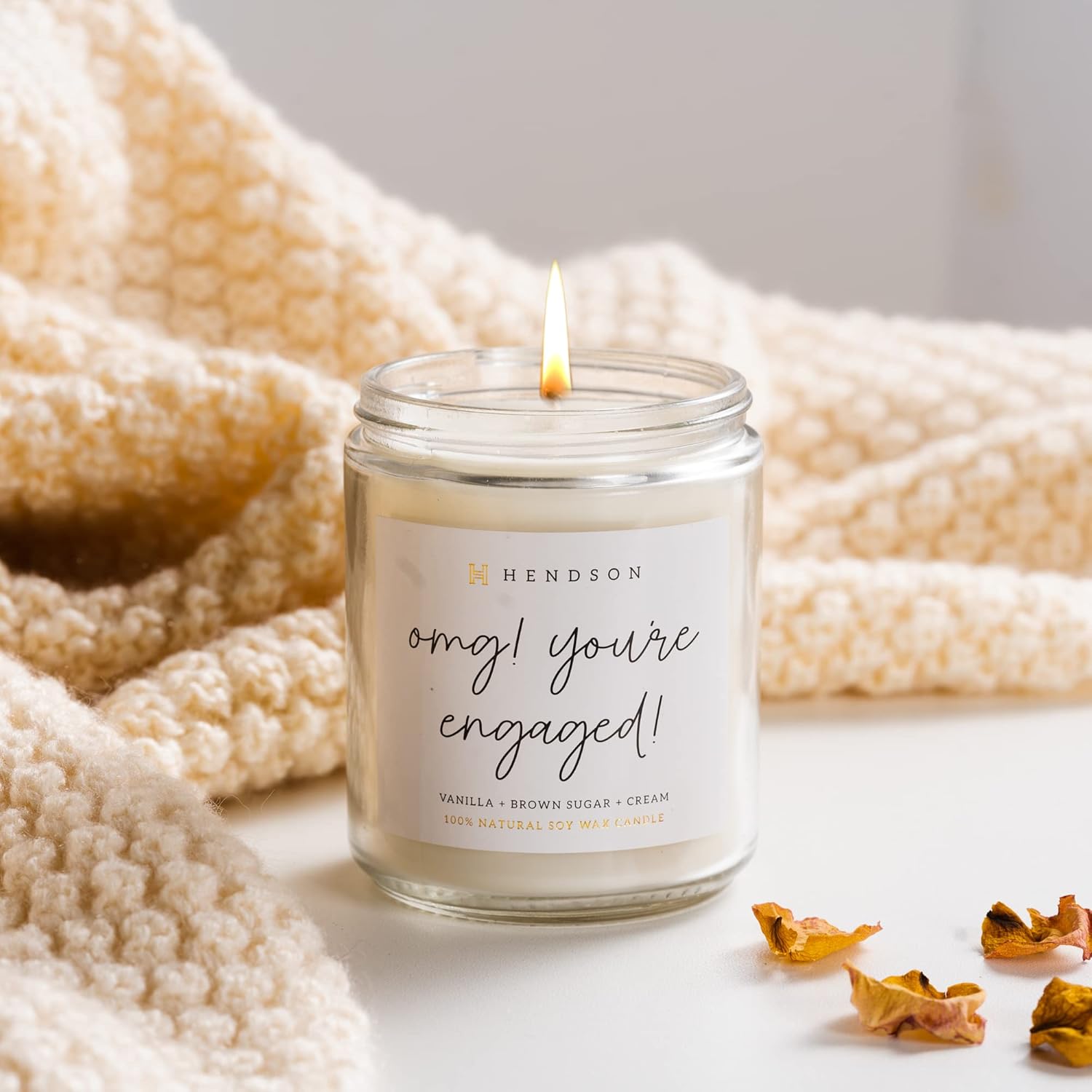 Engagement Gifts for Women - Wedding Candle, Bridal Shower, Bachelorette Party Gift for Bride to Be - Engaged Couple Fiance, Couples Gift - OMG Youre Engaged Candles - Image 7