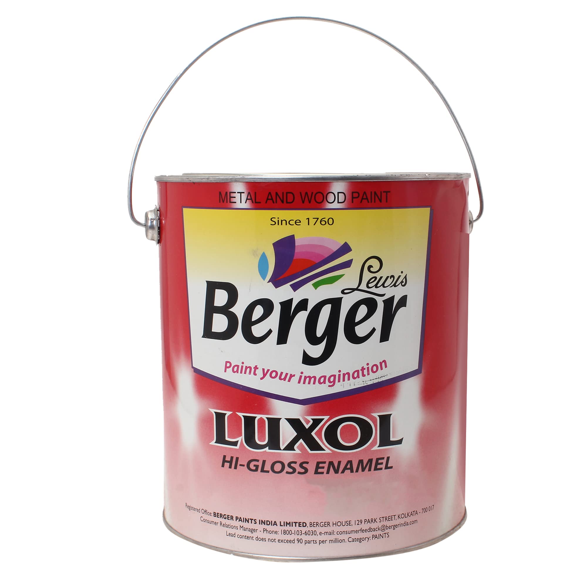 BERGER Luxol Hi Gloss Snow-White 4Ltr (B0C3MCNT55) Amazon Price History, Amazon Price Tracker