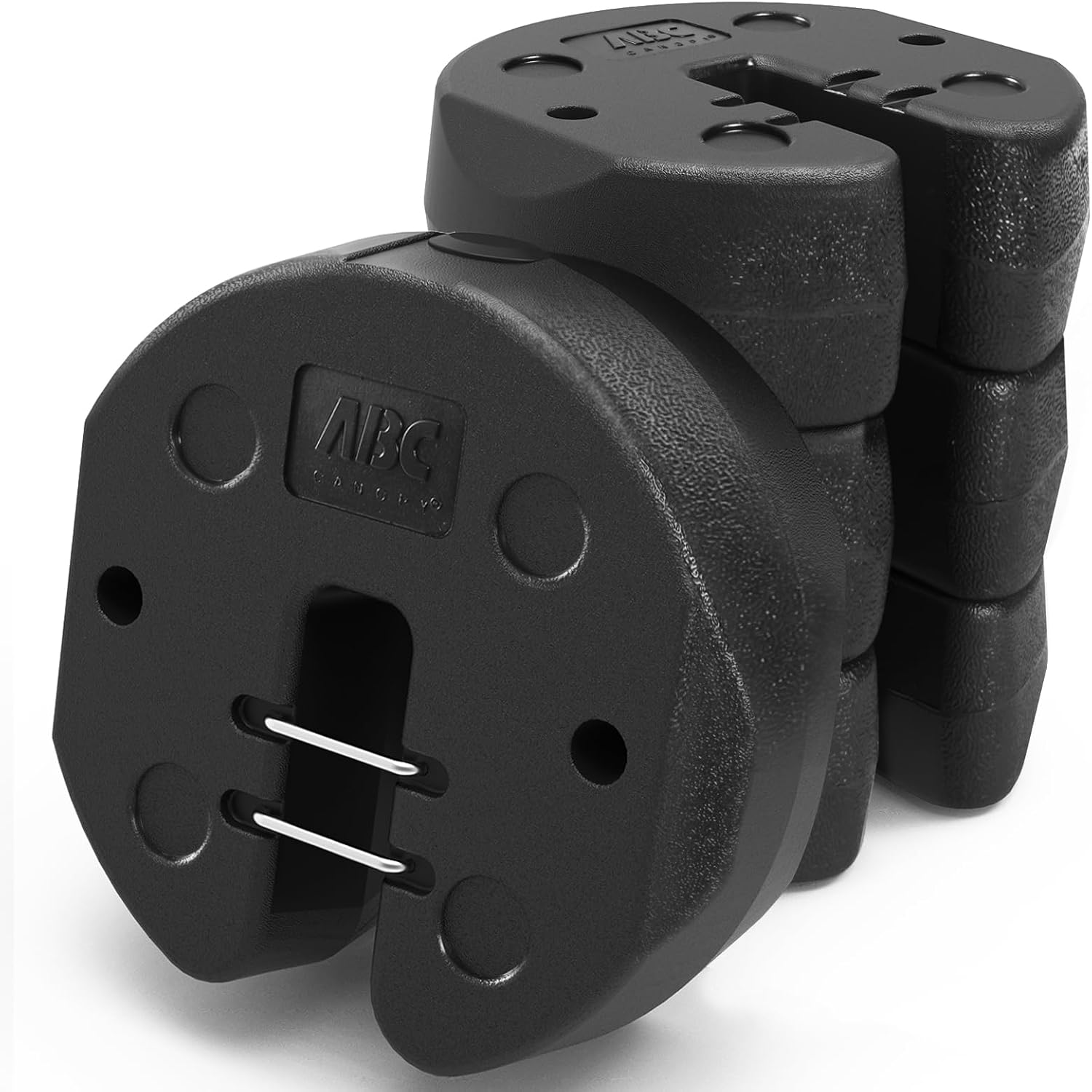 ABCCANOPY 40LBS Easy Canopy Weights Set of 4 with Lock Design for Wind Resistance, No Sliding, Stably Secure Tents, Canopies, and Umbrellas at Outdoor Events