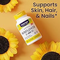 Vista 4 de Healthy Origins Vitamina E, 400 UI de girasol (Sun E 900) - Suplemento de vitamina E - Vitaminas para el cabello, la piel y las uñas - Suplemento
