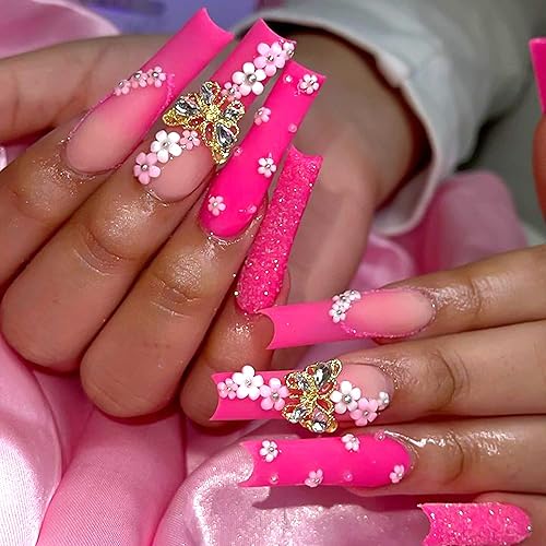 Miniatura 7 de RODAKY 10 dijes de mariposa dorada para uñas, mariposas de aleación de metal para uñas, diamantes de imitación de cristal brillante para diseño de