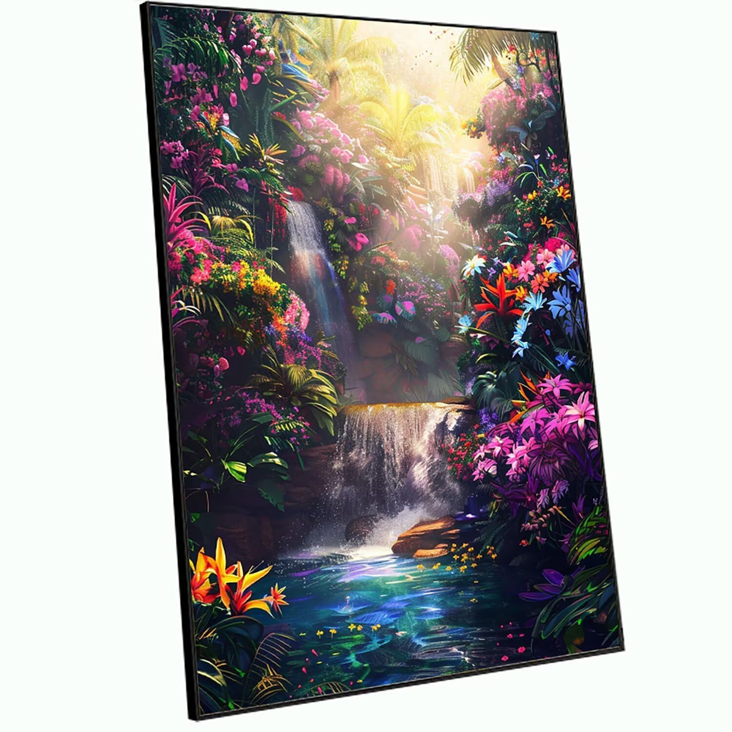 Obraz diamentowy duży 90 x 60 cm las diamentowy zestaw kompletny zestaw, DIY pełne wiertło drzewo mozaika kryształ górski malarstwo diamentowe, kryształowa sztuka malarstwo kreatywne koraliki dla