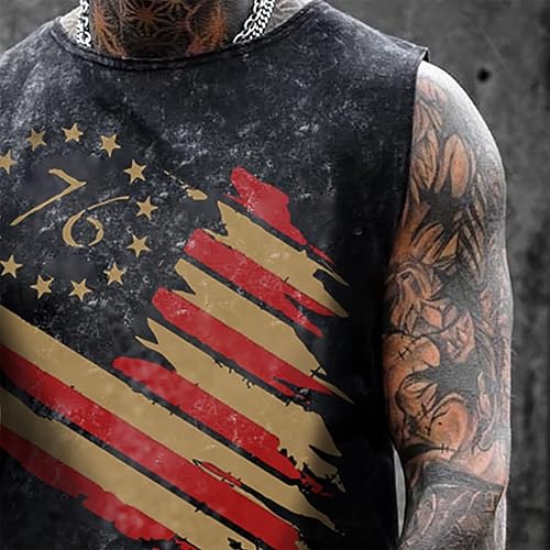 Miniatura 2 de Camisetas sin mangas con estampado gráfico 3D de calavera para hombre, para gimnasio, entrenamiento, cuello redondo, camisas casuales