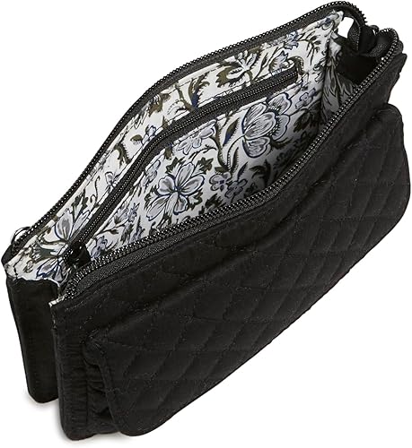 Miniatura 3 de Vera Bradley Monedero cruzado de algodón con protección RFID