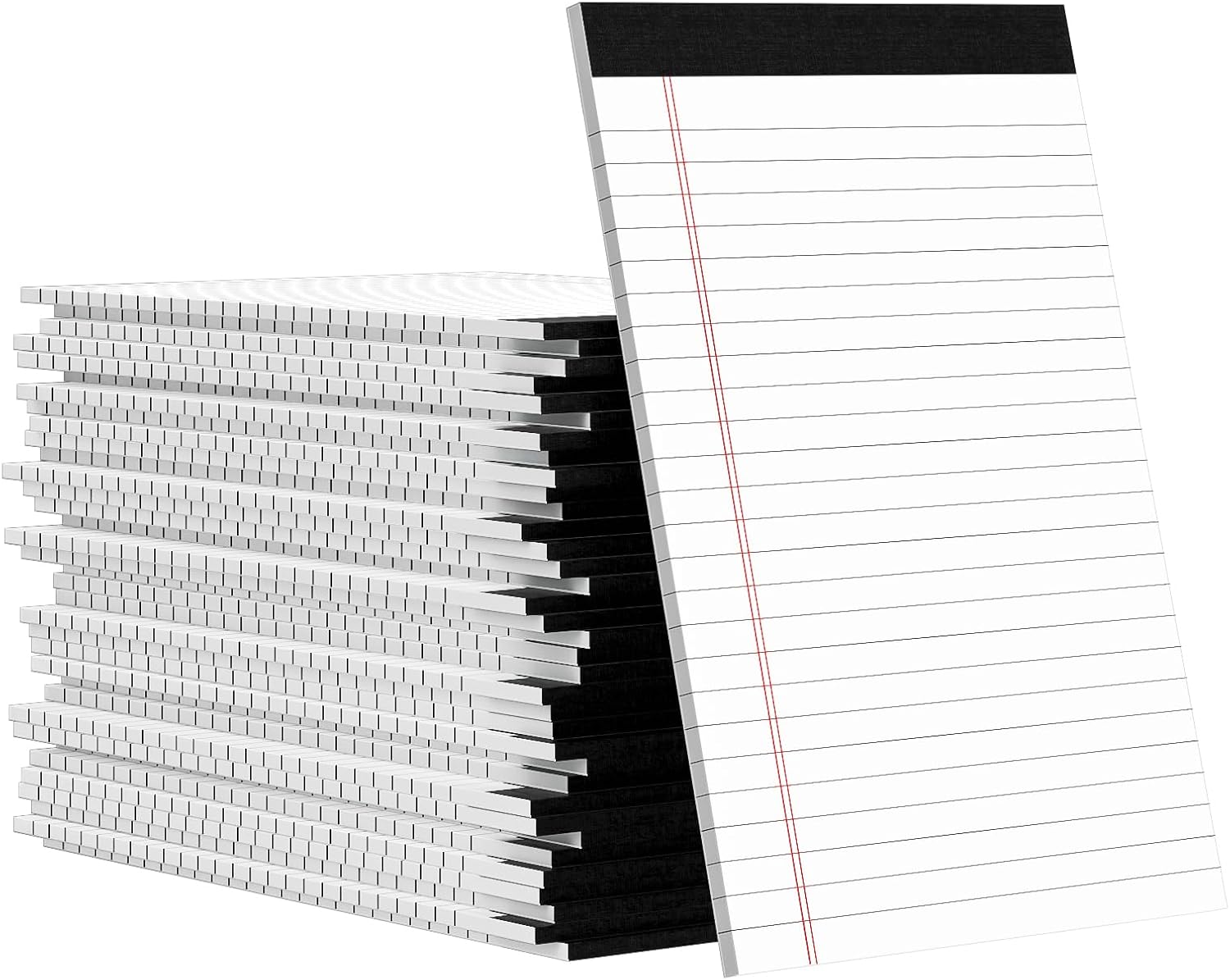 36 Pack Legal Pads 5x8, Small Notepad, College Ruled Writing Pads, Small Note Pads 5x8 White, Narrow Ruled Lined Paper Pads, 30 Sheet/Notepad, Perforated Mini Notepad for Work Home School to-Do Lists